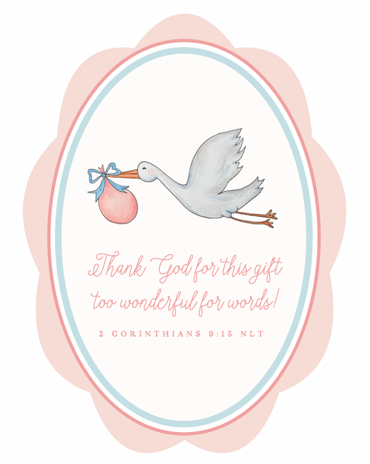 Set of 2 Custom Art Prints | 2 Corinthians 9:15