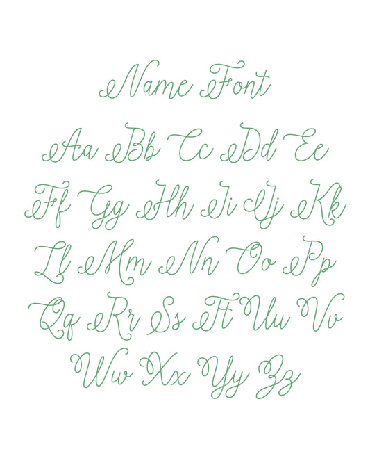 Custom Name Art Print | 8x10 Inches | Multiple Colors Available