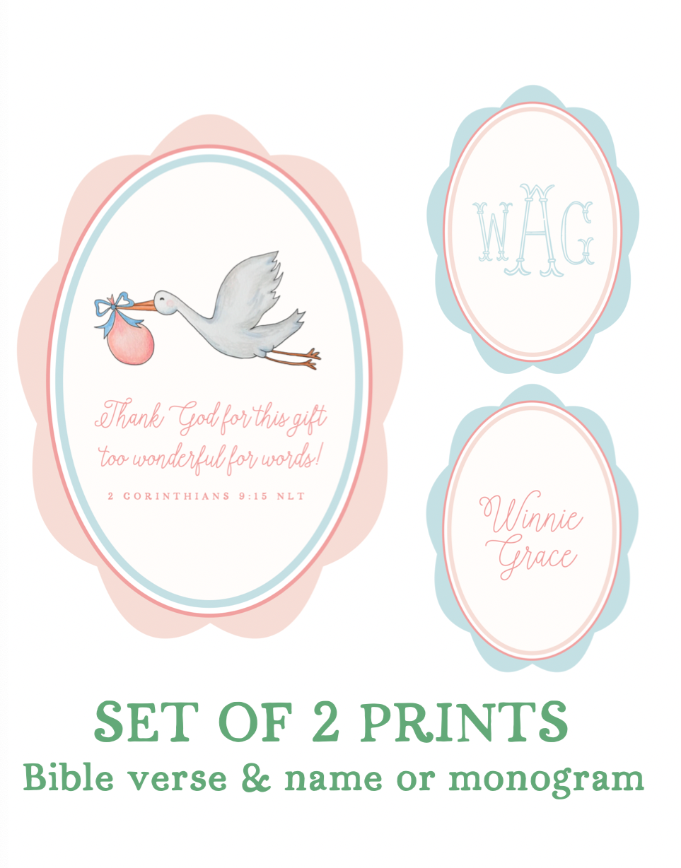 Set of 2 Custom Art Prints | 2 Corinthians 9:15
