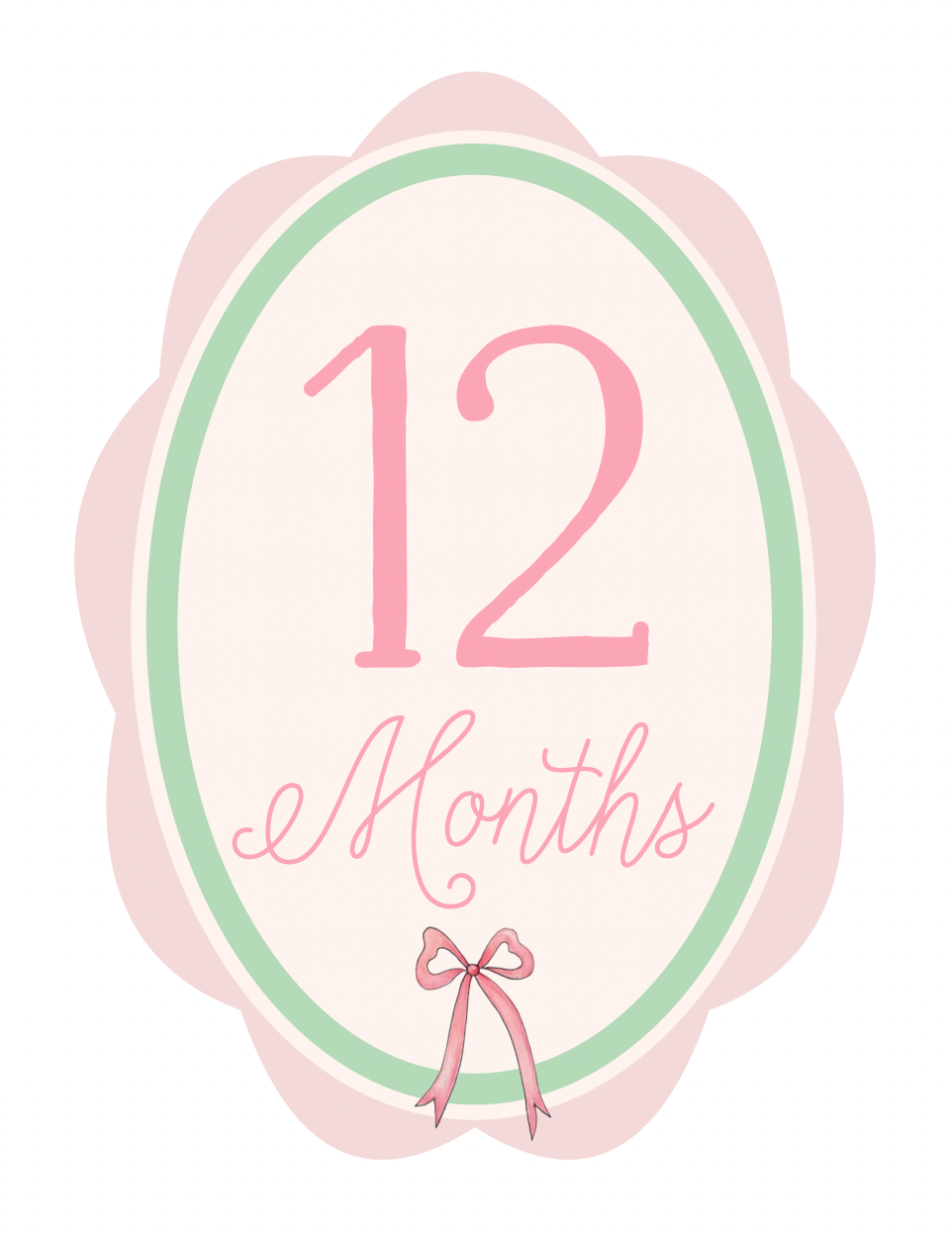 Little Bow Baby Milestone Cards