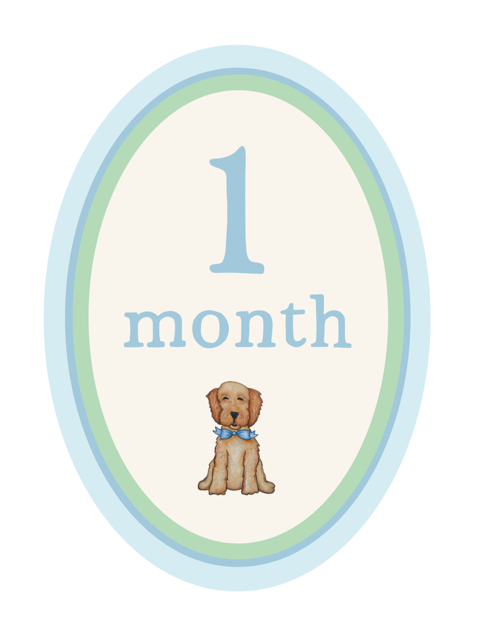 Little Bow Ties Baby Milestone Cards