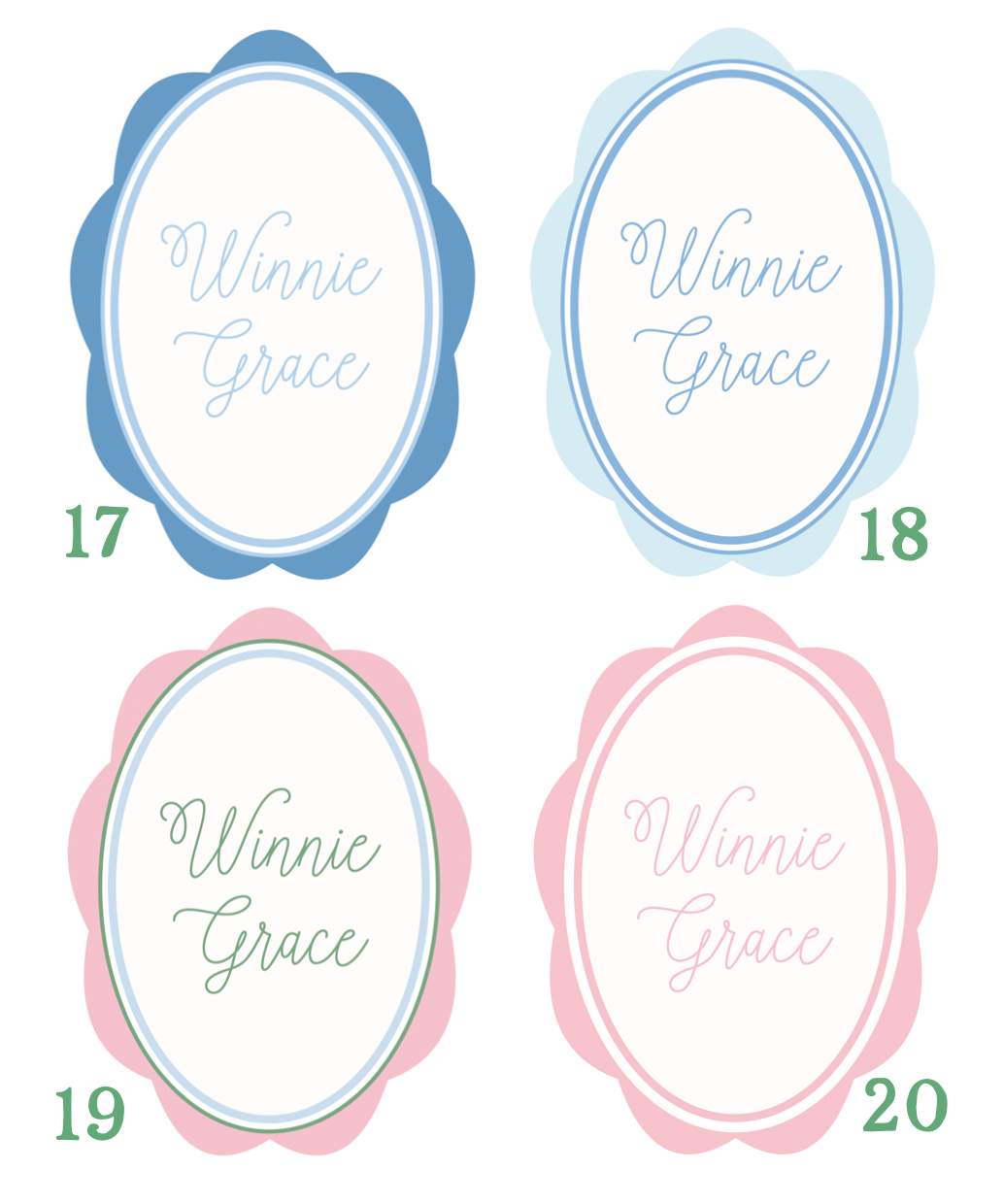 Custom Name Art Print | 8x10 Inches | Multiple Colors Available