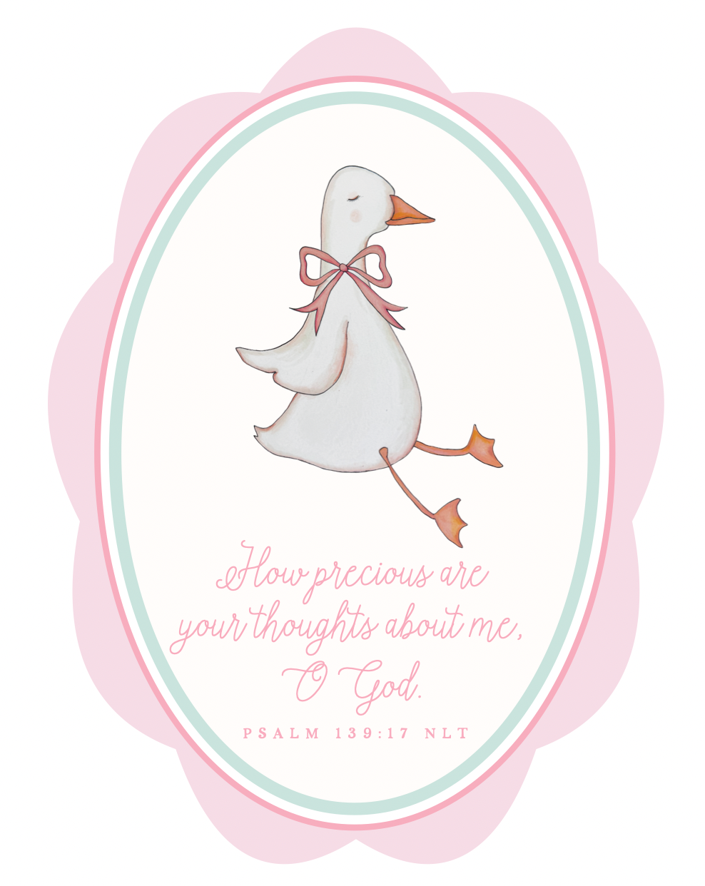 Set of 2 Custom Art Prints | Psalm 139:17