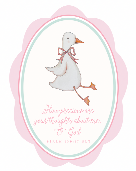 Set of 2 Custom Art Prints | Psalm 139:17