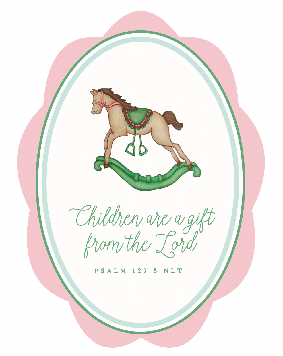 Set of 2 Custom Art Prints | Psalm 127:3