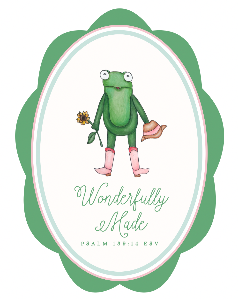 Set of 2 Custom Art Prints | Psalm 139:14